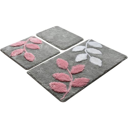 İnnovia - Grey Multicolor Acrylic Bathmat Set (3 Pieces) slika 2