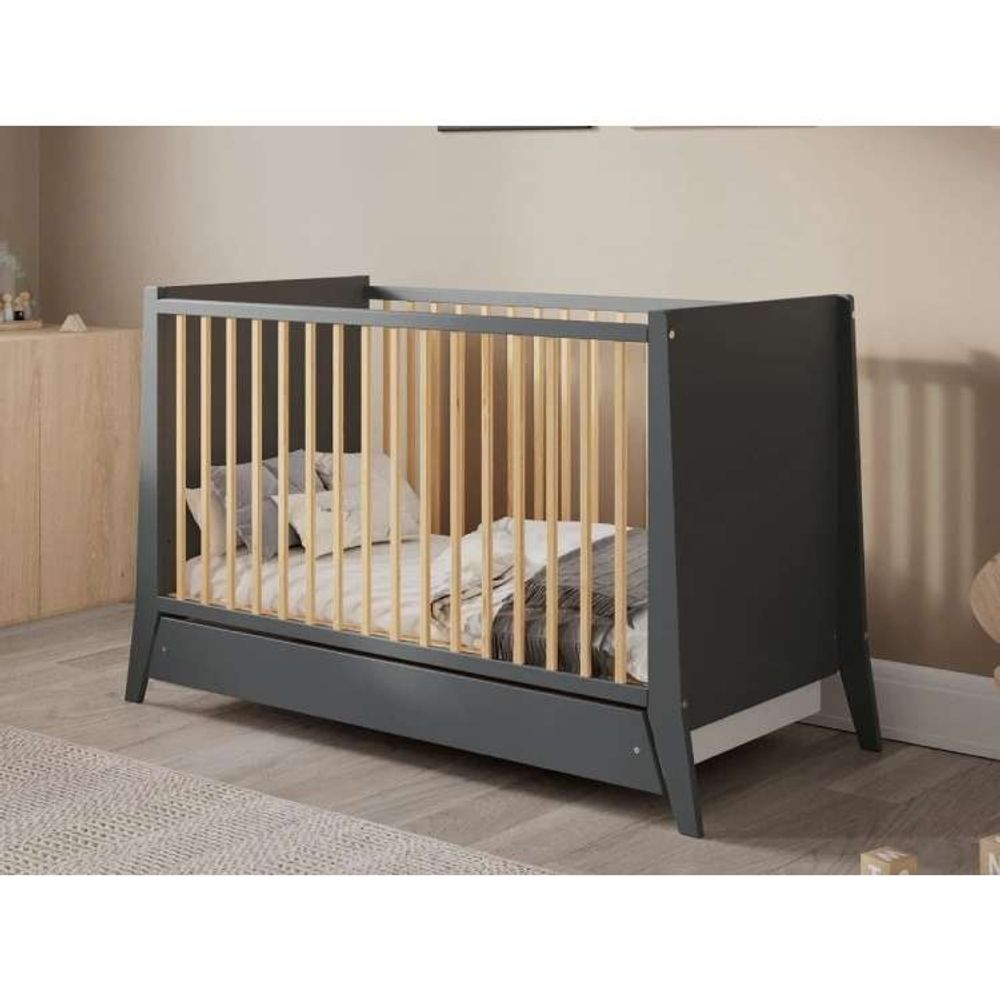 Lettino Krevetac sa ladicom Cosmo 120x60cm, Grey slika 1