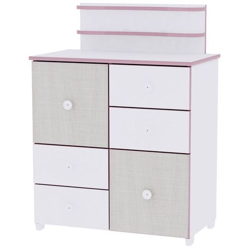 LORELLI CUPBOARD NEW Komoda za Previjanje White/Artwood slika 5