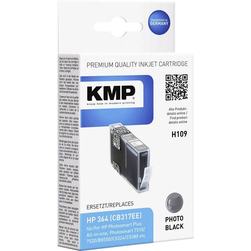KMP patrona tinte  kompatibilan zamijenjen HP 364 foto crna H109 1713,8040 slika 1