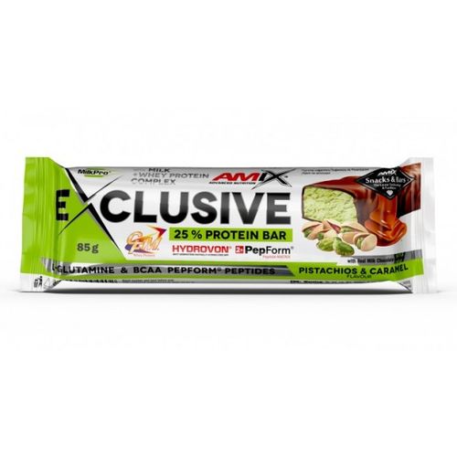 AMIX Exclusive Protein Bar 85g Pistaći slika 1