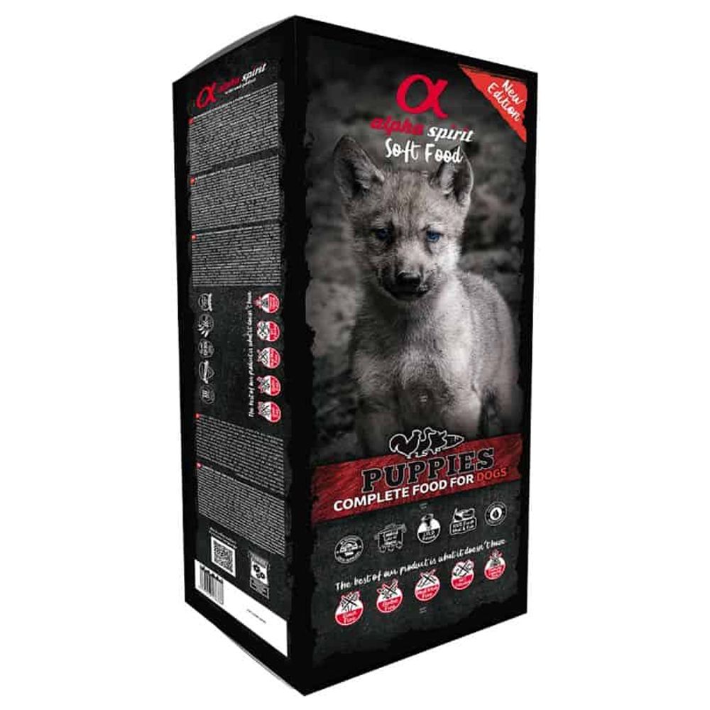 Alpha Spirit Puppies, poluvlažna hrana za štence 9kg slika 1