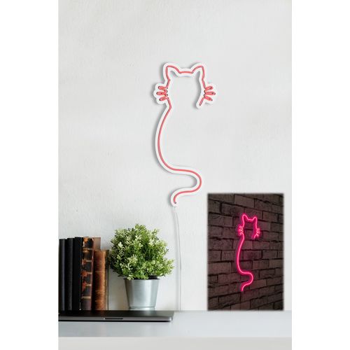 Cat - Pink Pink Decorative Plastic Led Lighting slika 3