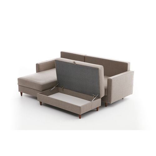 Atelier Del Sofa Kutna garnitura, Krem, Eva Left - Cream slika 9