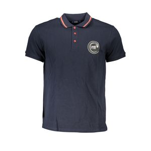 CAVALLI CLASS MEN'S SHORT SLEEVED POLO SHIRT BLUE