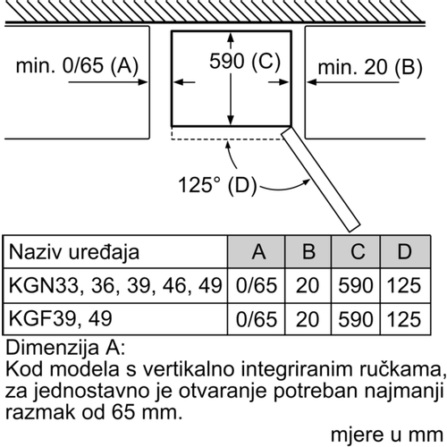 Bosch kombinirani hladnjak KGN36NWEA slika 11