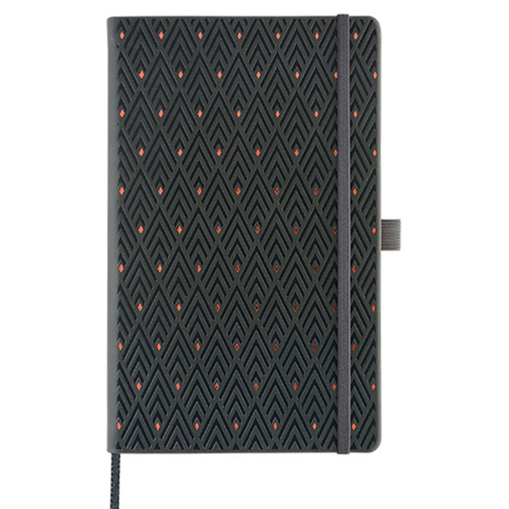 Castelli notes A5 dikto Diamond Copper, crno crveni slika 1