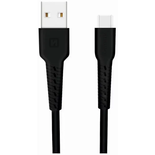 Swissten kabl USB/Type C 1,0m crna slika 1