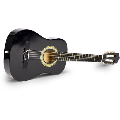 Ecotoys drvena gitara sa 6 žica crna slika 6