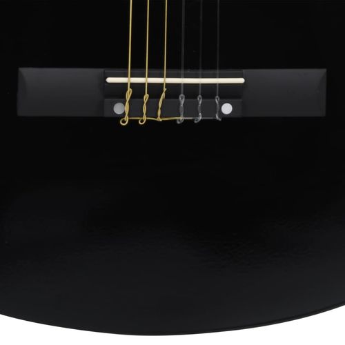 Klasična gitara za početnike crna 4/4 39" od drva lipe slika 6