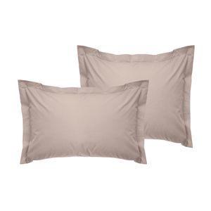 Oxford pillowcase set (2 pieces) Tonne Brune - Youthe Beige