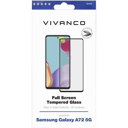 Vivanco  2,5D Full Screen  zaštitno staklo zaslona  Galaxy A72 5G  1 St.  62436 slika 1