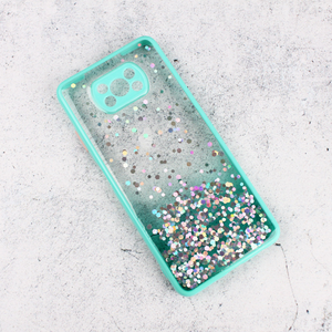 Maska Frame Glitter za Xiaomi Poco X3/X3 NFC mint