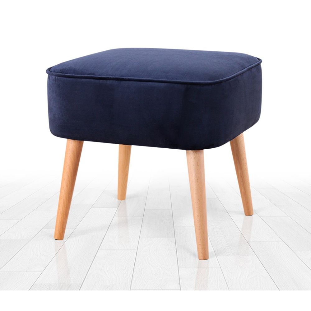 Moouv 7084 - Plavi Pouf od Velveta slika 1