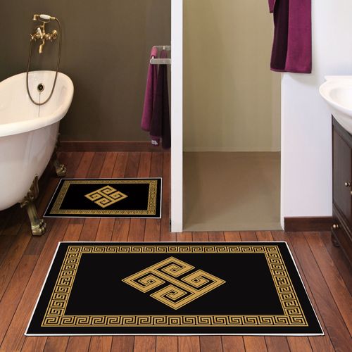 KT490 Multicolor Bathmat Set (2 Pieces) slika 1