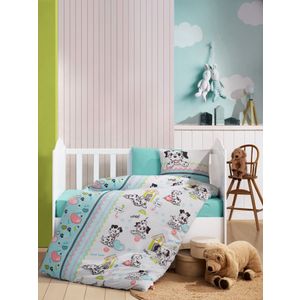 Set Ranforce Posteljine za Bebe - Dalmaçyalı v2 u Bojama: Mint, Bijela, Roza i Crna