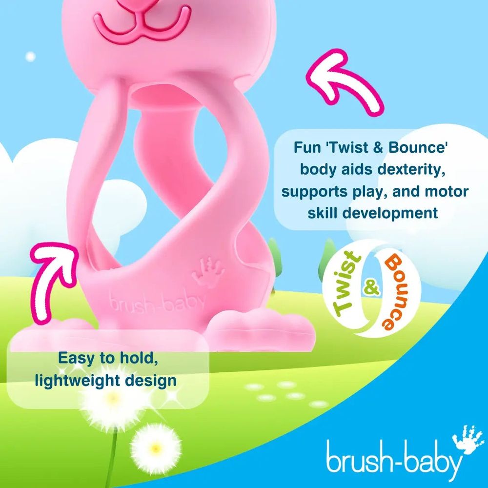 Brush-Baby Glodalica Bobbie Bunny 3D - Cappuccino slika 11