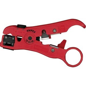 Knipex alat za skidanje izolacije za koaksijalni kabel RG 59, RG 6, RG 7, RG 11 koaksijalni kabel 16 60 06 SB