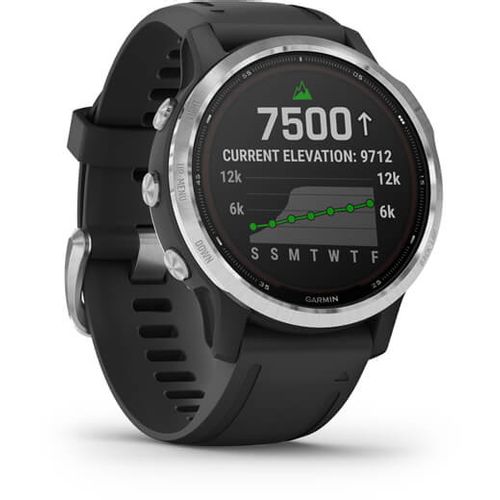 GARMIN Fēnix® 6s SOLAR SmartWatch - Silver (Crni Remen) slika 3