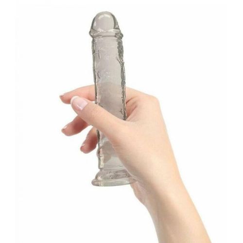 Prozirni dildo br'ez testisa, 18 cm slika 3