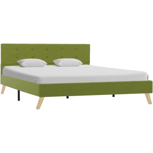 Okvir za krevet od tkanine zeleni 140 x 200 cm slika 44