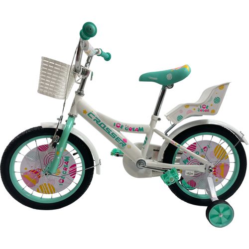 Sporting Machine dečiji bicikl 16'' Ice-cream belo-mint(SM-16005) slika 2