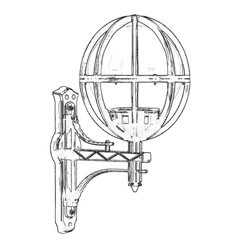 Crna spoljna zidna lampa BAP-68080-BSY-M2 slika 2