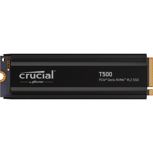 SSD Crucial T500 1TB PCIe Gen4 NVMe M.2 with heatsink, CT1000T500SSD5