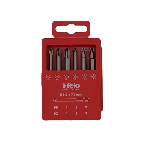 Set bitova Felo Industrial Bit-box Profi 73 mm PH/PZ 03291716 6 kom slika 2