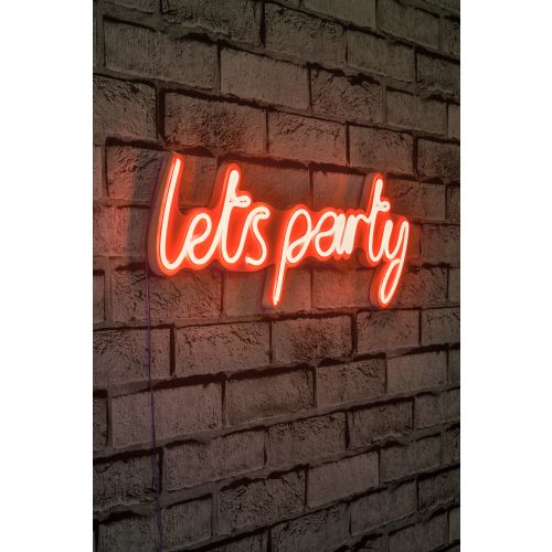 Wallity Ukrasna plastična LED rasvjeta, Lets Party - Red slika 1