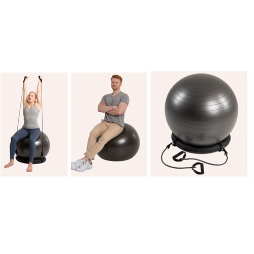 Swedish Posture, Lopta za vježbanje s elastičnim trakama slika 1