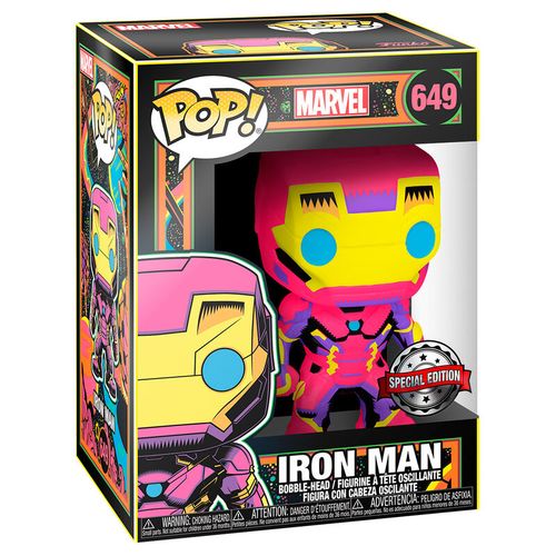 Funko POP figura Marvel Black Light Iron Man slika 2