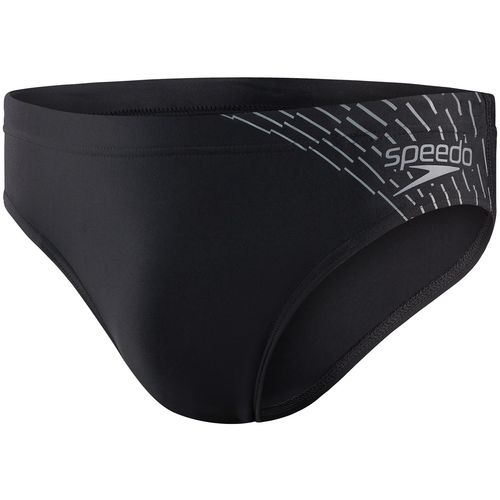 Speedo Muške kupaće gaće MEDLEY LOGO 7CM BRF AM BLACK/GREY slika 1