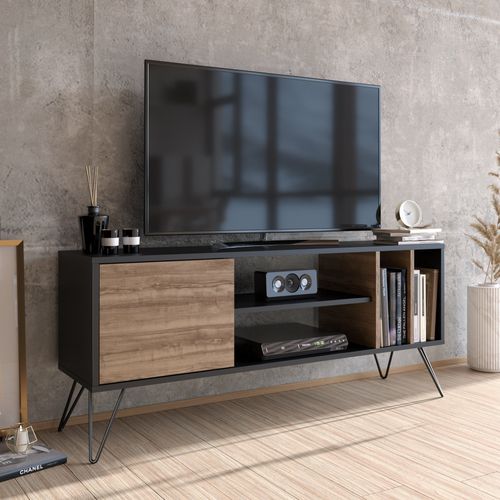 Woody Fashion Polica za TV MISTICO 140, Mistico (140) - Walnut, Black slika 1