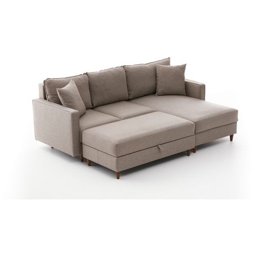 Atelier Del Sofa Kutna garnitura, Krem, Eva Right - Cream slika 6