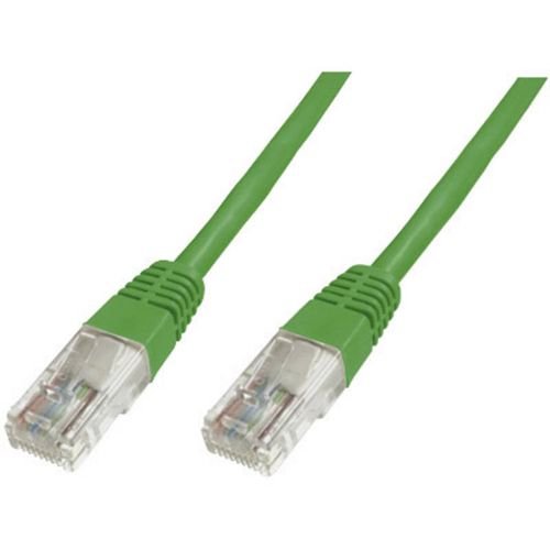 Digitus DK-1644-0025/G RJ45 mrežni kabel, Patch kabel cat 6 S/FTP 25.00 cm zelena vatrostalan, sa zaštitom za nosić 1 St. slika 1
