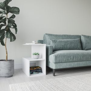 Larmon - White White Side Table