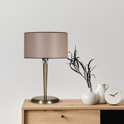 Maya Eskitme Masa Lambası Koyu Hasır Abajurlu Beige
Black
Bronze Table Lamp slika 1