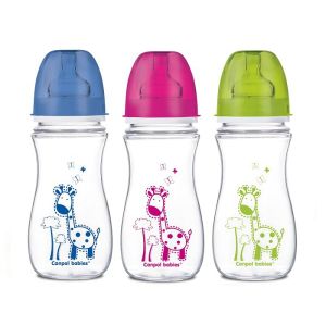 Canpol Baby Vrat Flašica Široki Antikolik 35/204 Easy Start - Colorful Animals 300Ml