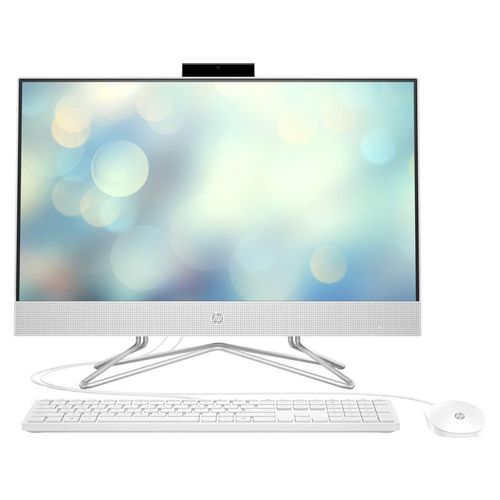 HP consumer A24KVEA HP All-in-One 24-df1065ny,Intel Core i3-1115G4,8GB DDR4-3200 RAM,512GB PCIe NVMe M.2 SSD,23.8" IPS AG FHD 1920x1080,HP 125 USB White Wired Kbd+Mouse,Intel UHD Graphics,2 USB-A 3.1,2 USB-A 2.0,1 HDMI-out1.4,1 RJ-45,BT 4.2,FreeDOS,YU,Snow white,2yw slika 1