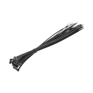 Hogert Plastična vezica, crna,  4,8 x 370 mm, 25 komada