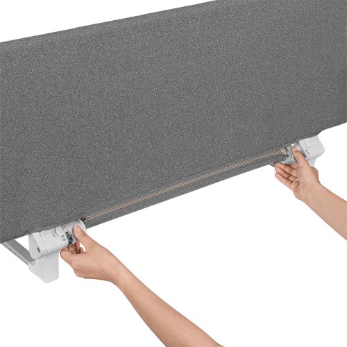 Lionelo zaštitna ograda za krevet Lora XL 150x45 cm, Grey Stone slika 5