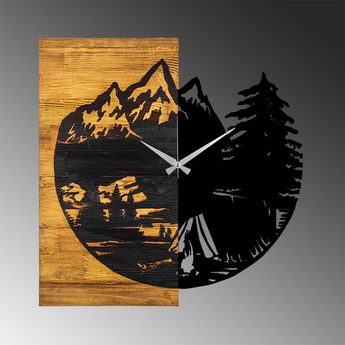 Wallity Wooden Clock 19 Walnut
Black Decorative Wooden Wall Clock slika 6