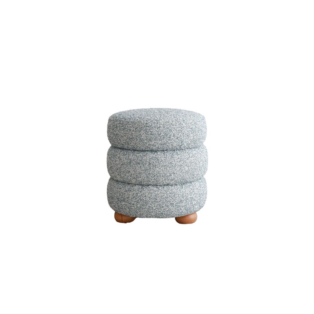 Boumy Wood - Plavi Plavi Sivi Pouf slika 5