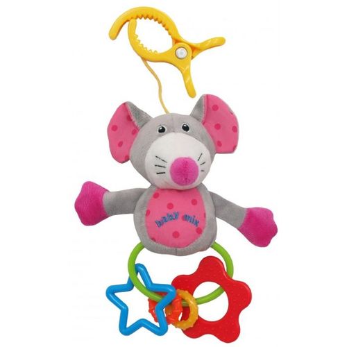 Baby Mix plišana igračka za kolica - Pink Mouse slika 1