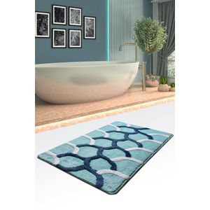 Elegant - Turquois (70 x 120) Multicolor Acrylic Bathmat
