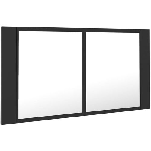 LED kupaonski ormarić s ogledalom sivi 90 x 12 x 45 cm slika 8