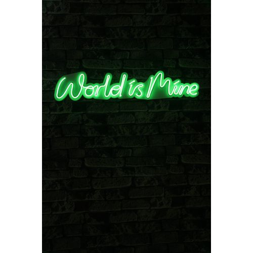 Wallity Ukrasna plastična LED rasvjeta, World is Mine - Green slika 2