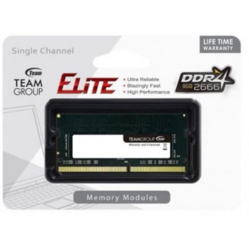 TeamGroup DDR4 TEAM ELITE SO-DIMM 8GB 2666MHz 1.2V 19-19-19-43 TED48G2666C19-S01 slika 2