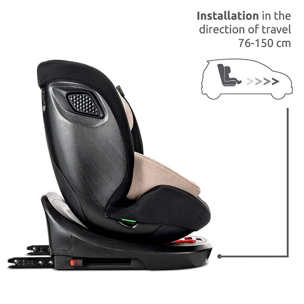 Lorelli Autosjedalica Concord Pro 360° i-Size 40-150 cm Isofix + Jastuk za putovanje, Black slika 13